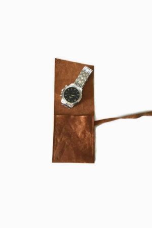 leather travel watch case 1 slot brown vintage handmade organizer