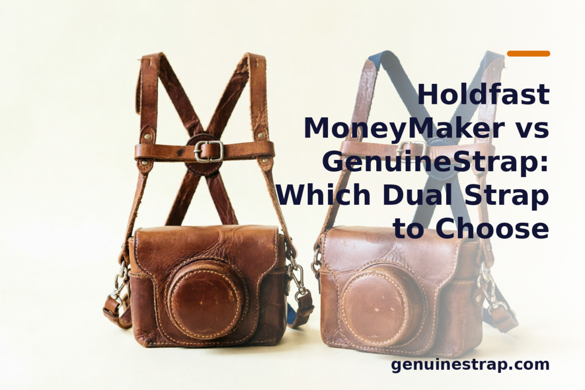 Comparison of Holdfast MoneyMaker and GenuineStrap dual camera straps