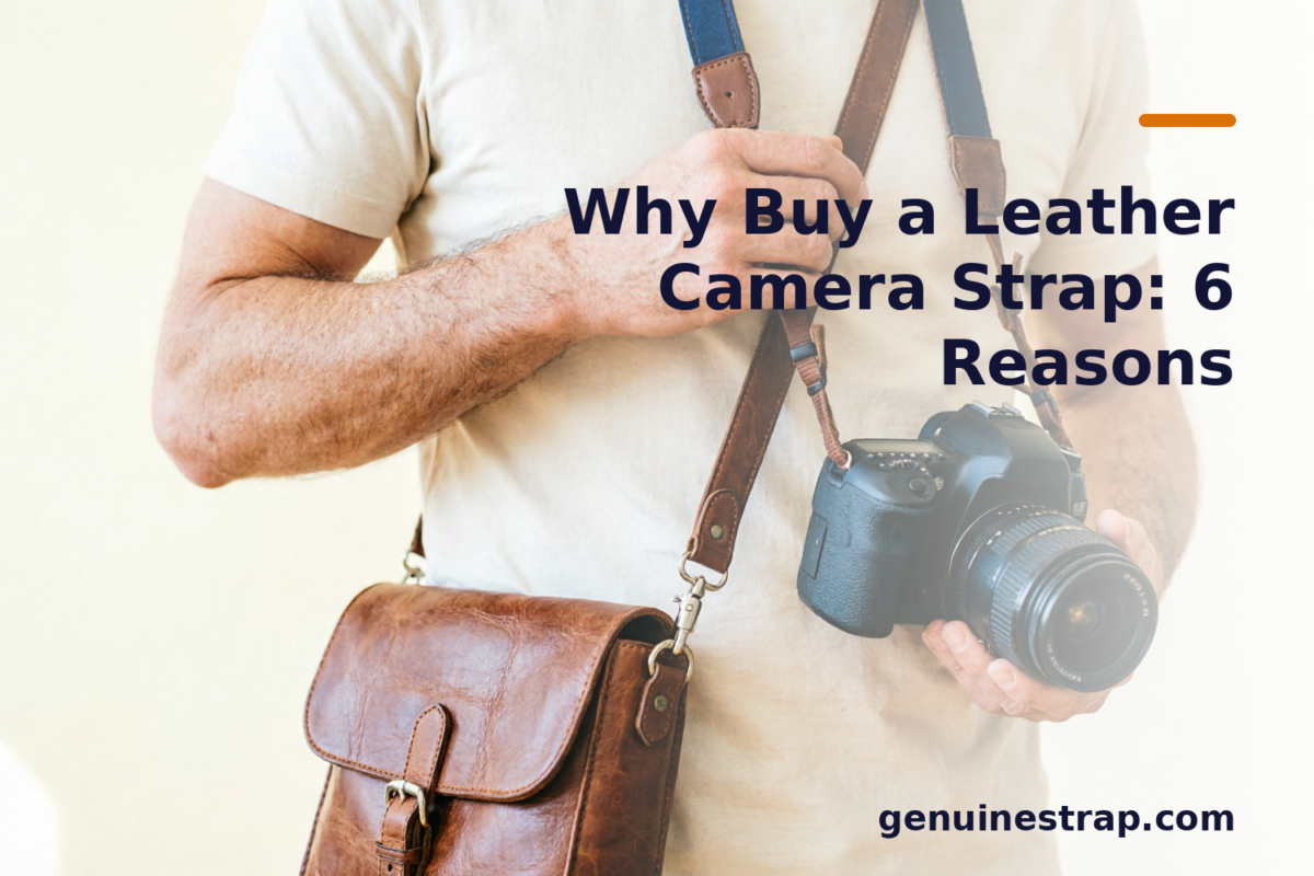 GenuineStrap leather strap for professional camera