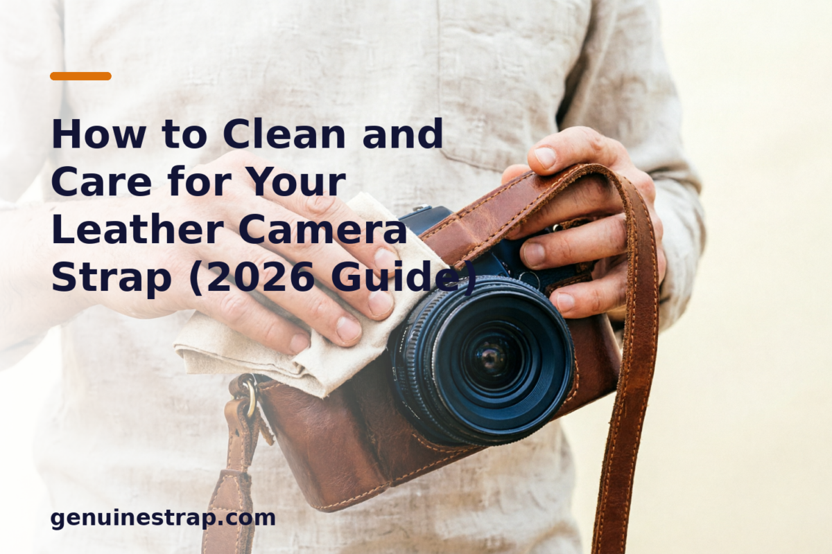 Maintenance and cleaning of the GenuineStrap leather camera strap