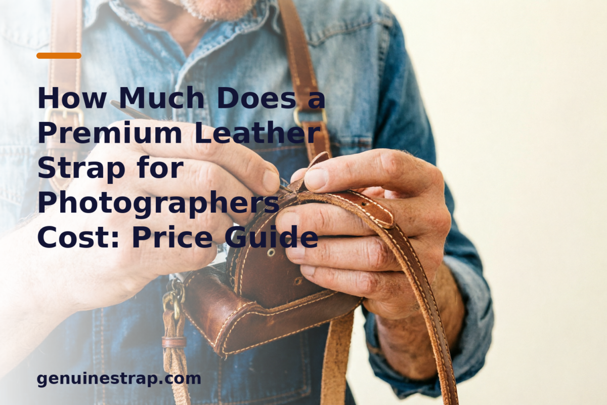 Premium handmade Italian leather strap for photographers