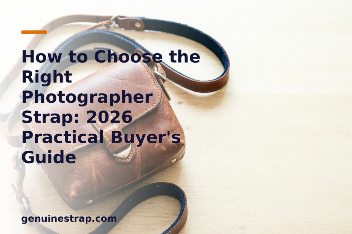 Buyer's guide to GenuineStrap photographer leather strap